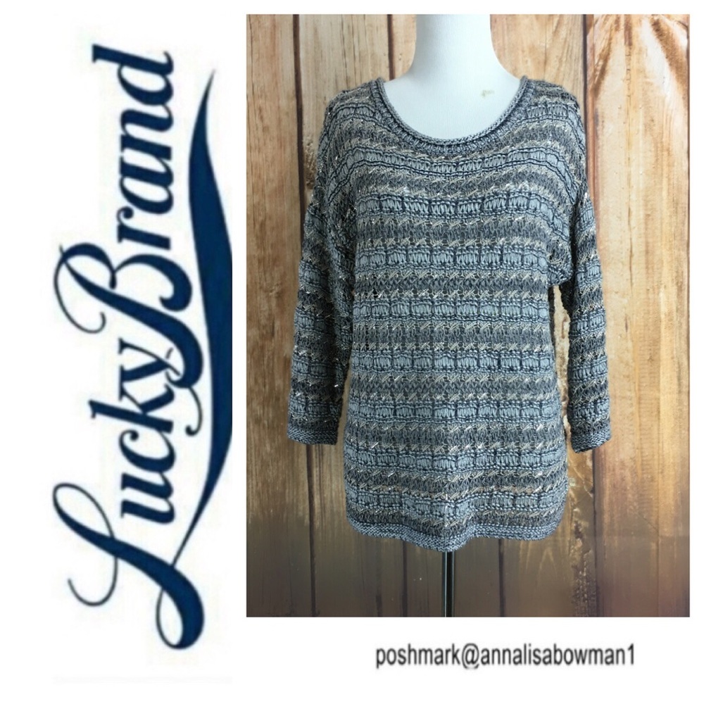 🐞Lucky Brand knit pullover size Medium